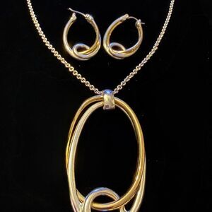 PMA Women's Gold and Silver Jewelry Set
